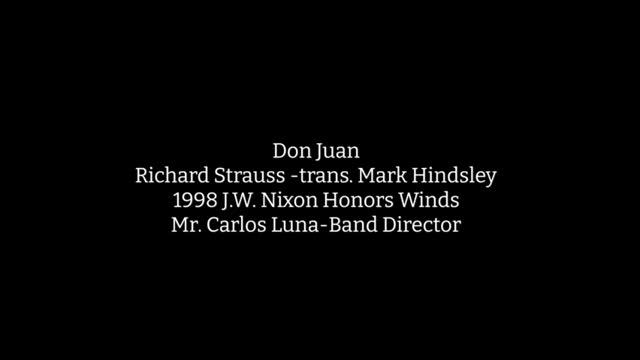 1998 J.W. Nixon Honors Winds- Don Juan-Richard Strauss -trans. Mark Hindsley смотреть онлайн