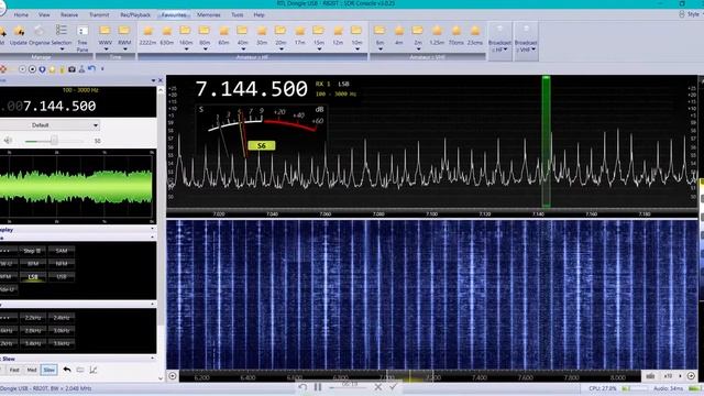 SDR Console. Лучшая по функционалу для SDR, красивая по оформлению . смотреть онлайн