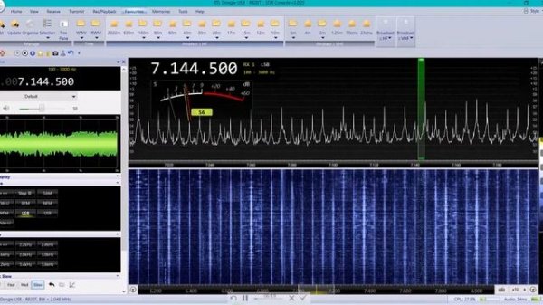 SDR Console. Лучшая по функционалу для SDR, красивая по оформлению .