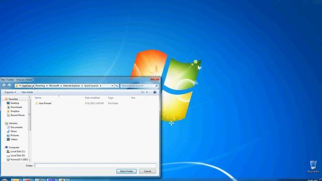 How to enable the Quick Launch in Windows 7 смотреть онлайн