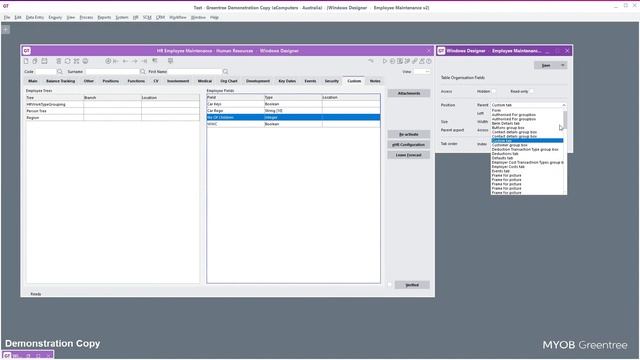Windows Designer - customise common MYOB Greentree forms to suit your business смотреть онлайн