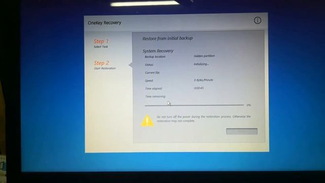 Lenovo One Key Recovery