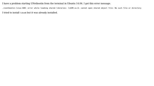 Ubuntu: No such file or directory error when starting UNetbootin in Ubuntu 14.04 смотреть онлайн