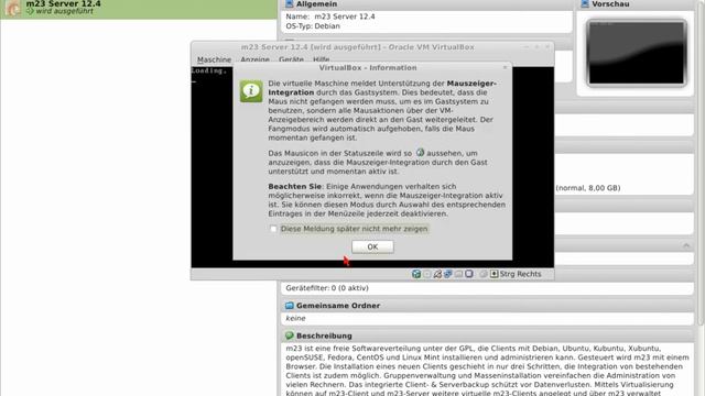 Import and setup of the m23 server VirtualBox appliance смотреть онлайн