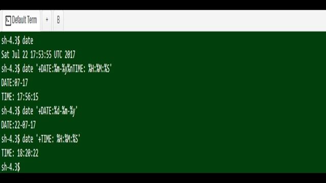 Unix Shell Scripting Tutorial Date Command смотреть онлайн