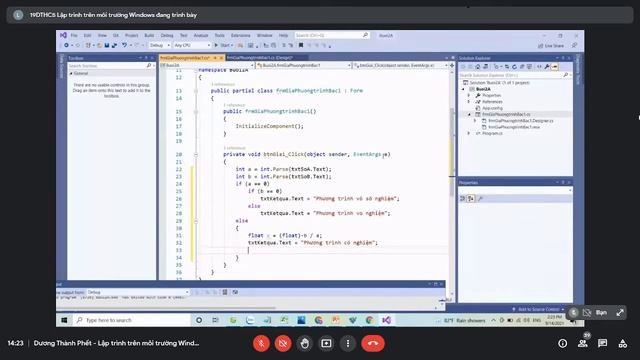 Lập trình trên môi trường Windows #2 | bài tập cơ bản C# смотреть онлайн