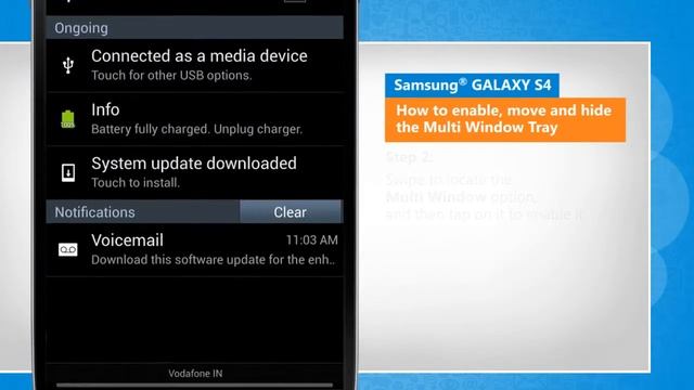 How to enable, move and hide the Multi Window Tray in Samsung® GALAXY S4 смотреть онлайн