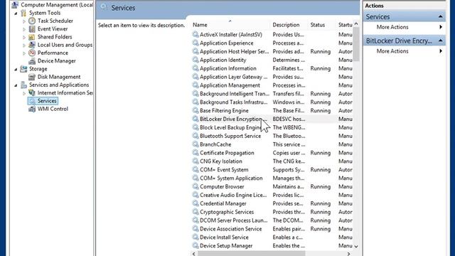 Windows 8.0 Professional - Start and Stop System Services in Computer Management смотреть онлайн
