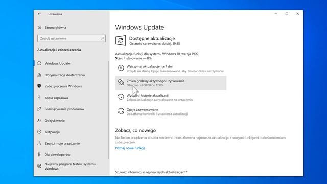 Instalacja aktualizacji funkcji dla systemu Windows 10 - wersja 1909 (Windows 10 19H2). смотреть онлайн
