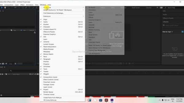 how to reset adobe after effects settings || reset adobe after effects settings