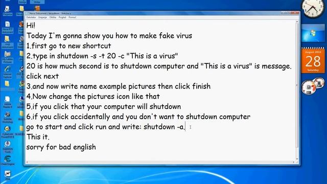how to make fake virus смотреть онлайн
