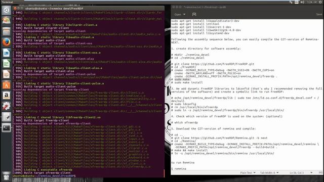 Install Remmina with RDP protocol version 8 support смотреть онлайн
