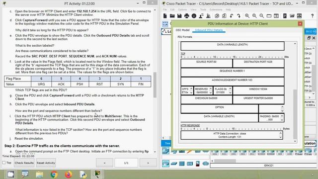 14.8.1 Packet Tracer - TCP and UDP Communications смотреть онлайн