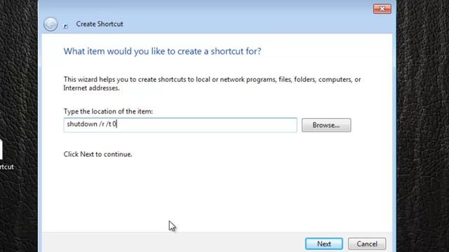 How to Shutdown Windows 7 from Shortcut смотреть онлайн