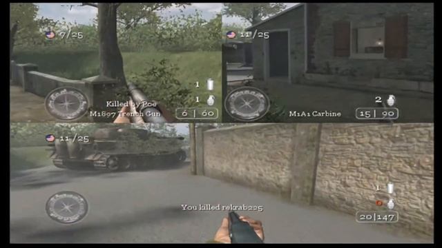 Call Of Duty 2: 3-way Split-Screen Multiplayer Fun! смотреть онлайн