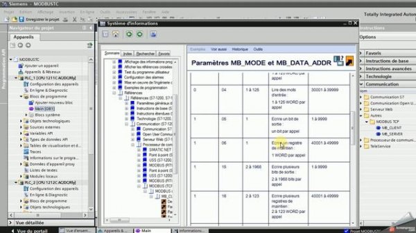 TIA PORTAL V13 Modbus TCP/IP