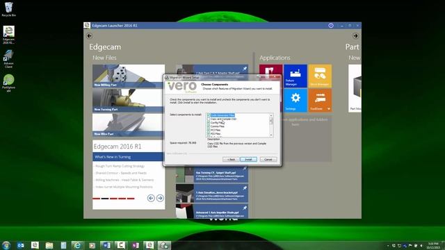 Edgecam 2016 R1 install and first launch смотреть онлайн