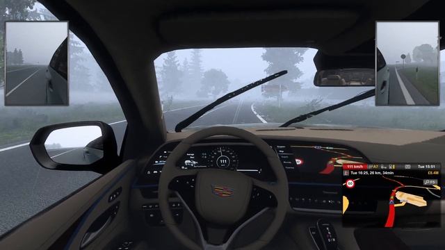ETS2 Cadillac Escalade 2021 V1.048 (Heavy Rainstorm)-Euro Truck Simulator 2[Steering Wheel Gameplay смотреть онлайн