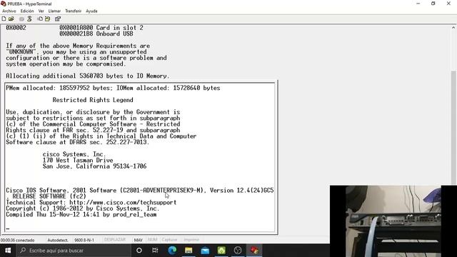 Conexión a cisco por cable consola, Hyper terminal y MobaXterm смотреть онлайн