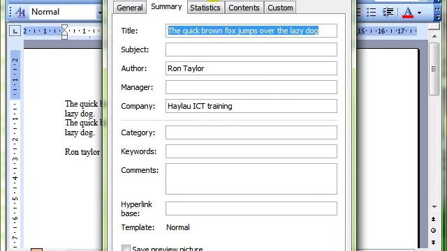 Word 3121 Set basic options and preferences Microsoft Word 2003 смотреть онлайн