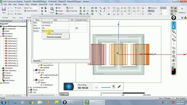 3-Phase transformer Design and analysis (UDP,3D) By ansys electronics смотреть онлайн