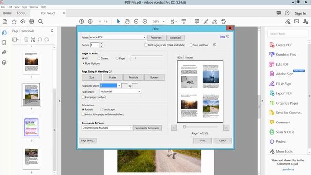 How to print multiple pages on one page in Adobe Acrobat Pro DC 2022 смотреть онлайн