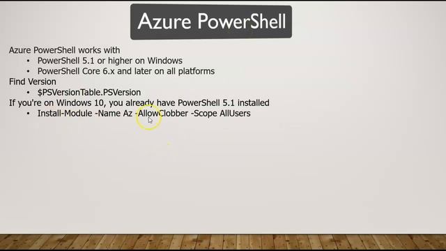 Pre-requirments to Install Azure Powershell смотреть онлайн
