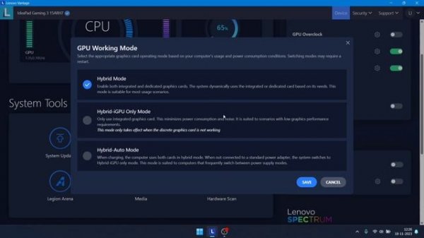 How To Boost Laptop Performance Using Lenovo Vantage Lenovo Vantage Windows 11 Vantage Best setting
