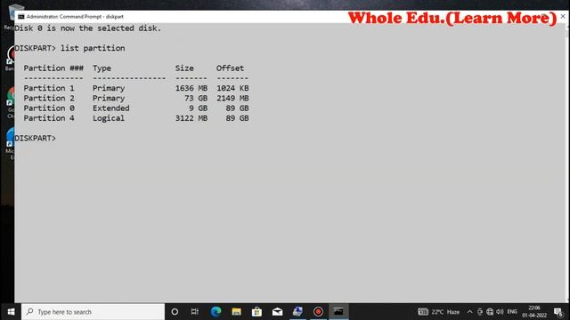 How To Extend Disk Partition Size Using Diskpart In Command Prompt(CMD).