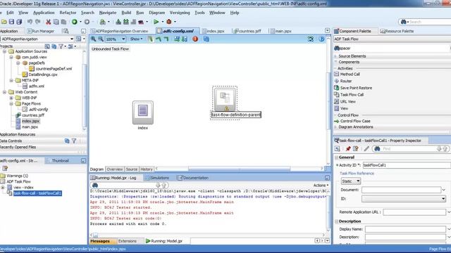 Parent Action Activity in ADF Task Flow смотреть онлайн