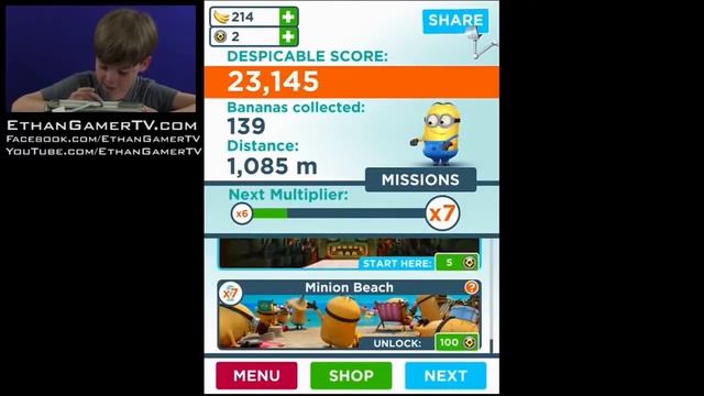 MINION RUSH!!! | Ethan plays Mobile Games смотреть онлайн