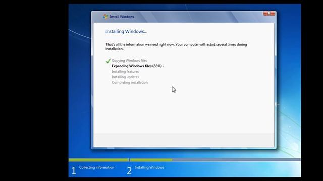 Installing Windows 7 on a single core cpu and 512 MB of ram! смотреть онлайн