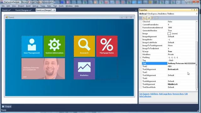 WinForms Tile Control Getting Started YouTube 2 смотреть онлайн
