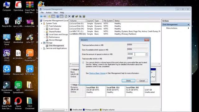 How to create a new drive in windows 7 | How to Make Partition on windows 7 смотреть онлайн