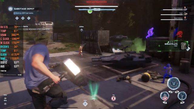 Marvel's Avengers | RX 570 + RYZEN 5 3600 | 1080p смотреть онлайн