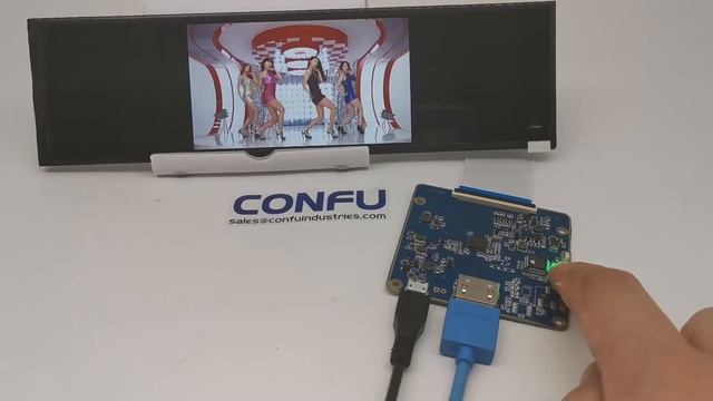 CONFU HDMI to MIPI Board Hannstar 8.8 inch 1920 480 HSD088IPW1 Automotive Stretched Bar LCD China смотреть онлайн