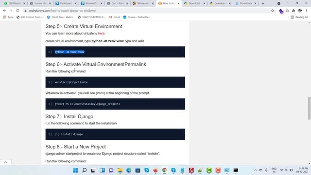 How to Install Django on Windows смотреть онлайн