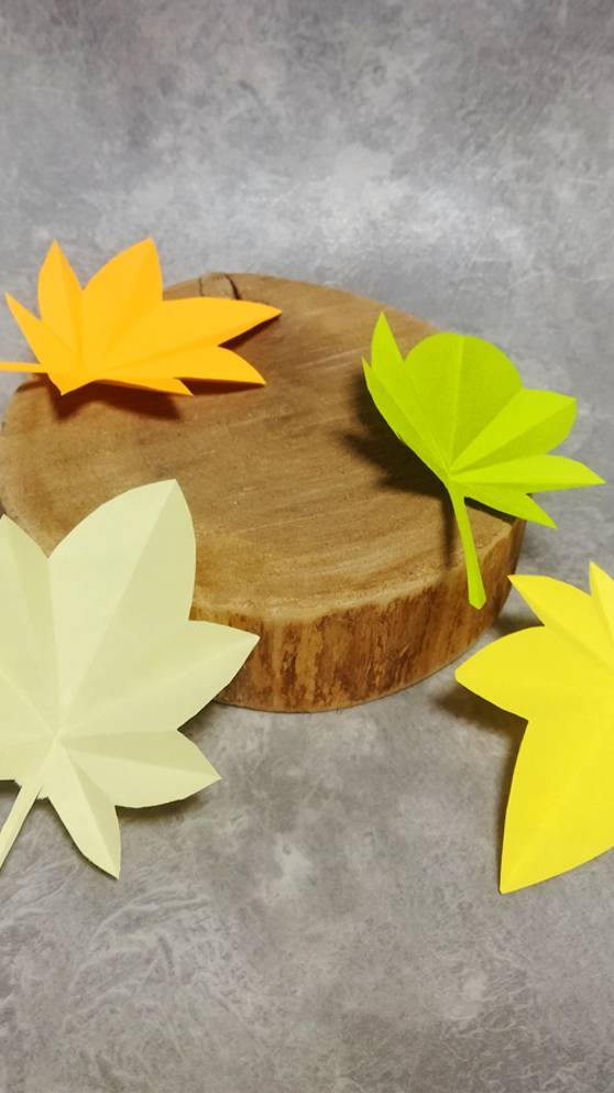 Кленовый лист из цветной бумаги смотреть онлайн