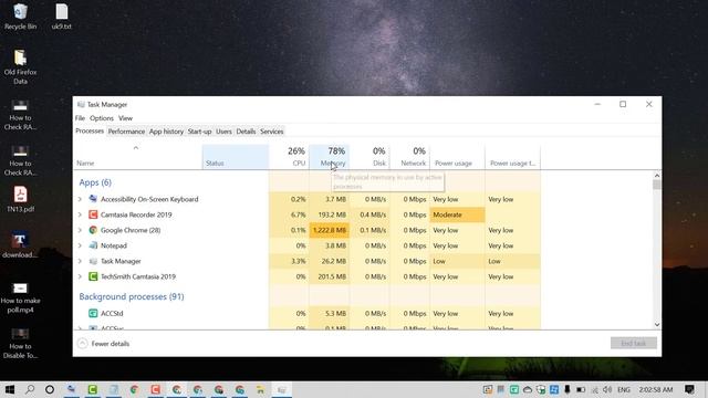 Fix Windows Task Manager With Missing Memory Tab смотреть онлайн