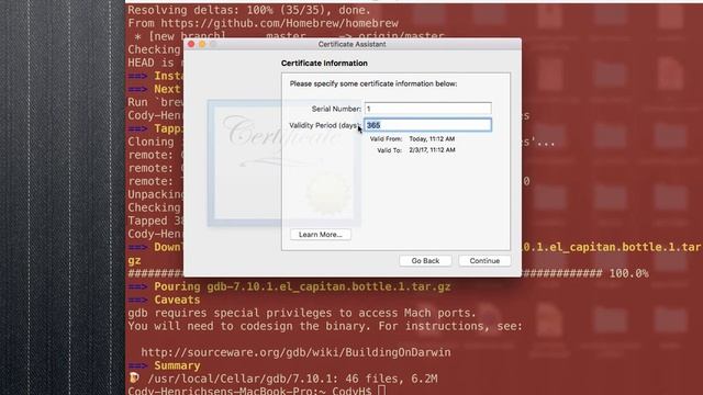 Install gdb on OS-X for Eclipse смотреть онлайн