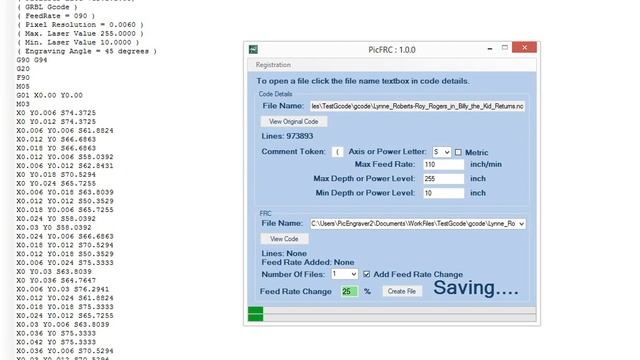 PicFRC Windows App for PicLaser Lite Gcode смотреть онлайн
