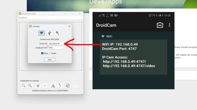 Transformer son Smartphone en Webcam (DroidCam) смотреть онлайн