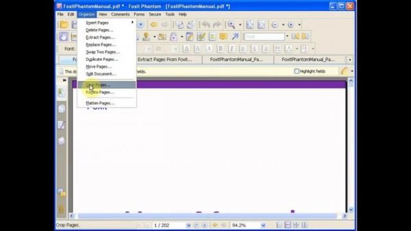 Foxit Phantom Organize and OCR Tutorial