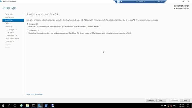 Part - 5.b : Install Subordinate Issuing CA смотреть онлайн