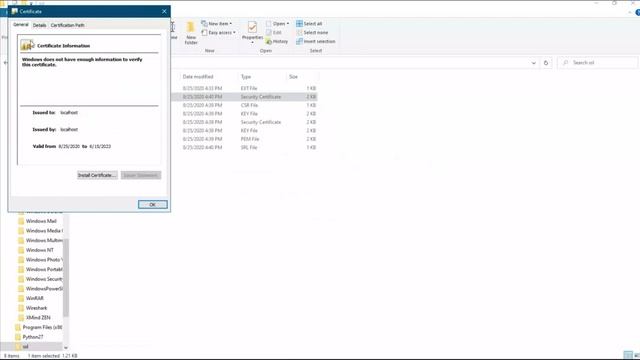 Step 6 Generate Certificate | ssl for localhost смотреть онлайн
