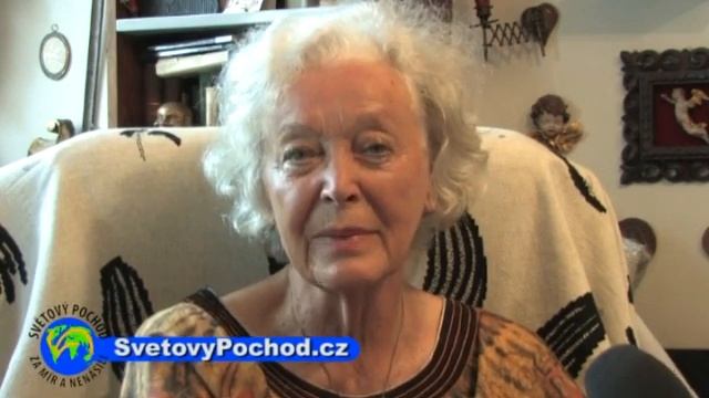 Květa Fialová podporuje Světový pochod za mír a nenásilí. смотреть онлайн