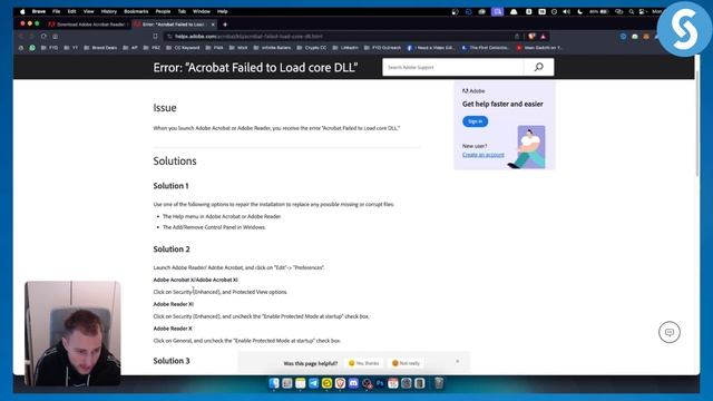 How To Fix Adobe Acrobat Failed To Load Its Core Dll (Tutorial) смотреть онлайн
