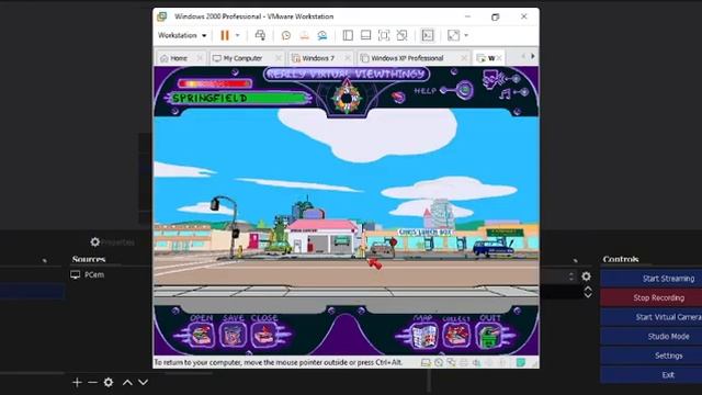 The Simpsons: Virtual Springfield Demo on Windows 2000 смотреть онлайн