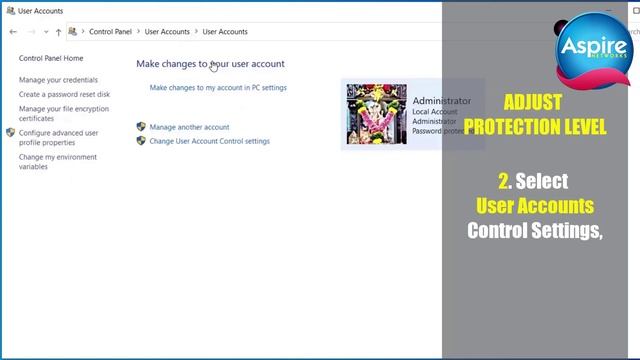 User Access Control Setting-Win10 | ASPIRE Support Team смотреть онлайн