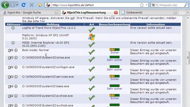 HiJack This listet Schadware auf смотреть онлайн